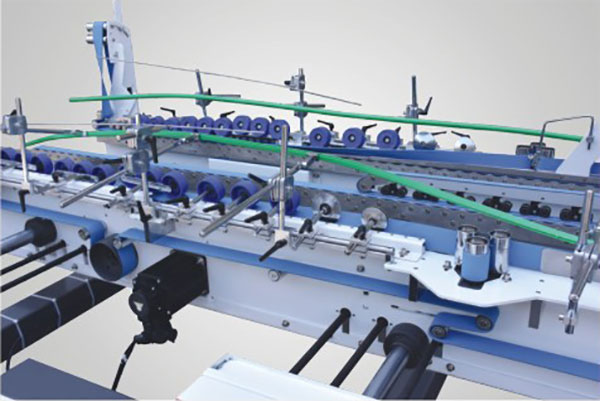 Automatic 4 and 6 Corner Folder Gluer Machine